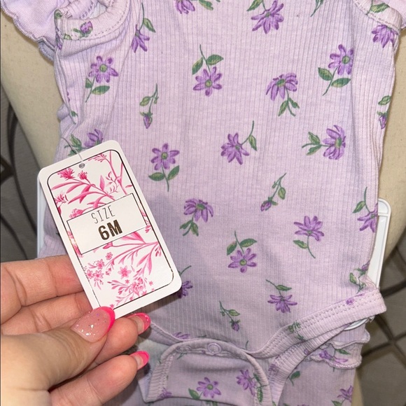 NEW 3 piece infant set - 2 shirts 1 pant Set- Baby Bodysuit and Leggings Set - Picture 6 of 6